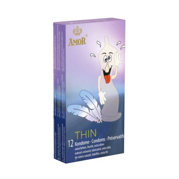 Thin Kondome 12er Pack – extra dünn & gefühlsecht (12 Kondome) 12 St