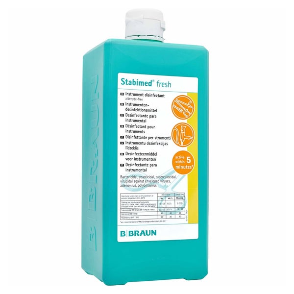 B. Braun Stabimed fresh Instrumentendesinfektions-Konzentrat - 1 Liter – Flasche 1000 ml