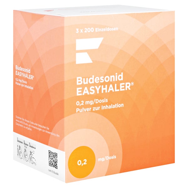 BUDESONID Easyhaler 0,2 mg/Dosis 3x200 ED P.z.Inh. 3 St