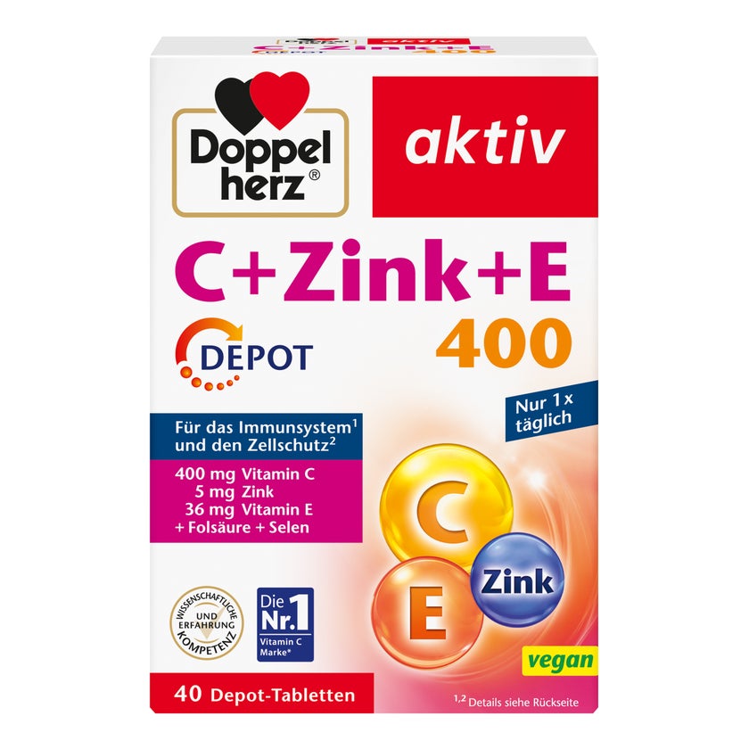 Doppelherz aktiv C + Zink + E 400 Depot 40 St