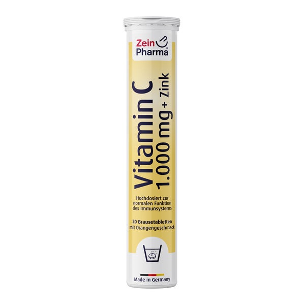 Vitamin C 1000 mg+Zink Brausetabletten 20 St