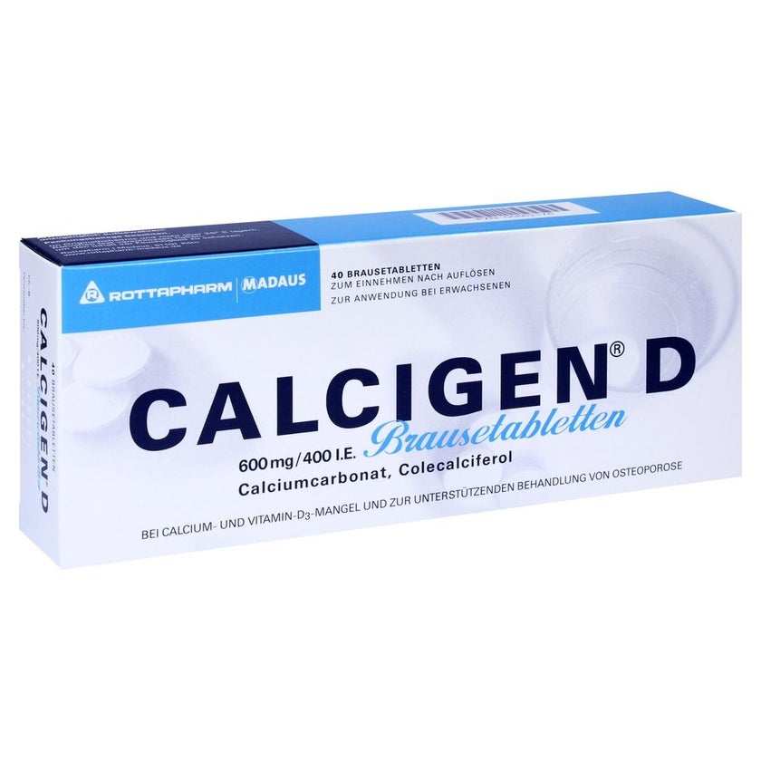 Calcigen D 600 mg/400 I.E. Brausetabletten 40 St