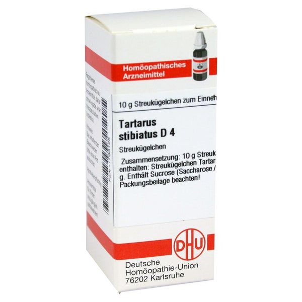 Tartarus Stibiatus D 4 Globuli 10 g