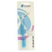 Produktabbildung: Miradent Interdentalbürste Pic-Brush 1er Set transparent blau 1 St