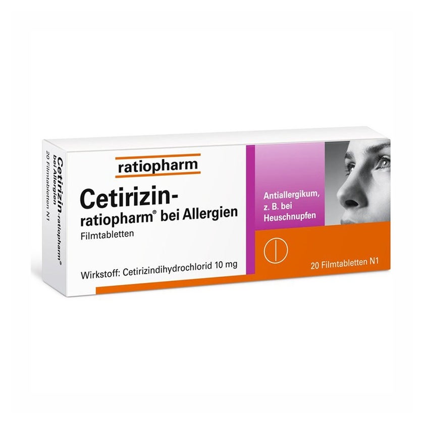 Cetirizin - ratiopharm® Antiallergikum 20 St
