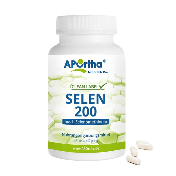 APOrtha® Selen 200 µg aus L-Selenomethionin - vegane Kapseln 120 St