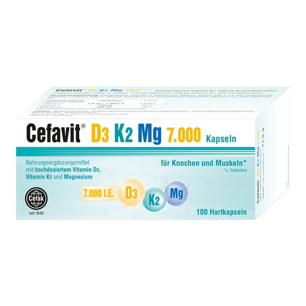 Cefavit D3 K2 Mg 7.000 I.E. Hartkapseln 100 St