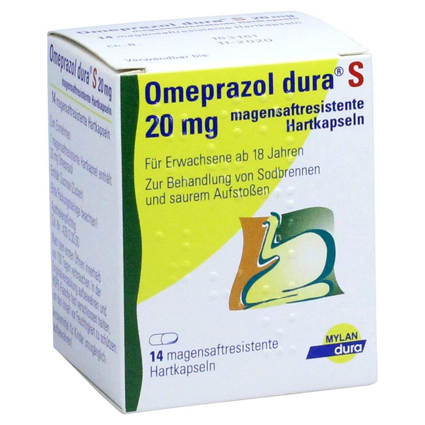 Omeprazol dura S 20 mg magensaftresist.H 14 St