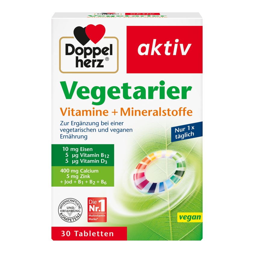Doppelherz aktiv Vegetarier Vitamine + Mineralstoffe 30 St