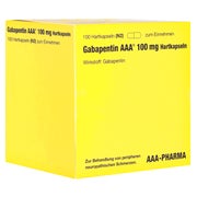 Gabapentin AAA 100 mg Hartkapseln 100 St