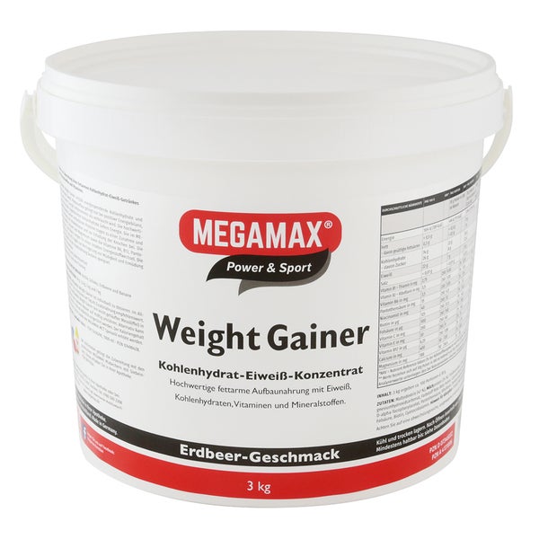MEGAMAX WEIGHT GAINER ERDBEERE 3000 g