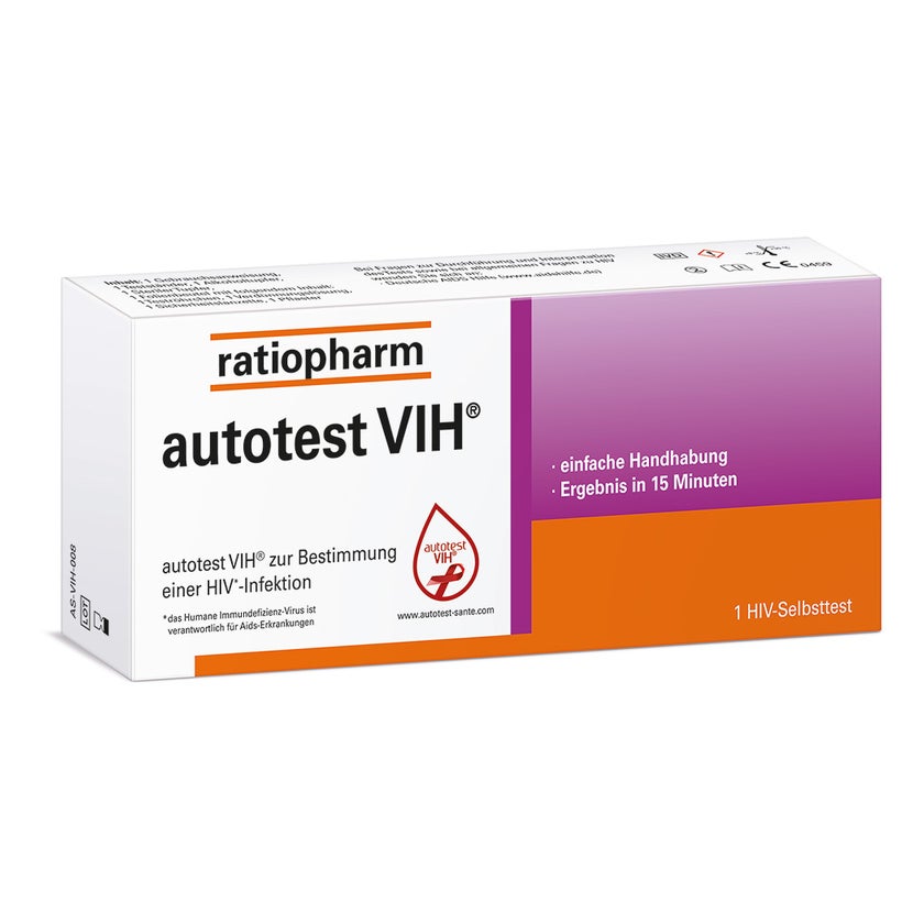 Autotest VIH Hiv-selbsttest ratiopharm 1 St