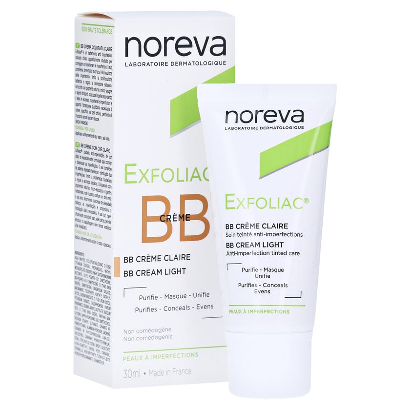 Noreva Exfoliac Getönte BB-Creme hell 30 ml