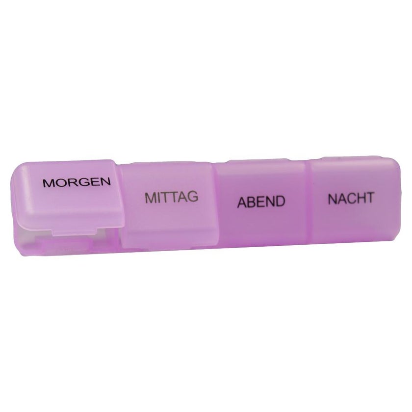 Tablettendose 1 Tag 4-Fächer groß 1 St