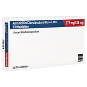 AMOXICILLIN/Clavulansäure Micro La.875mg/125mg 20 St