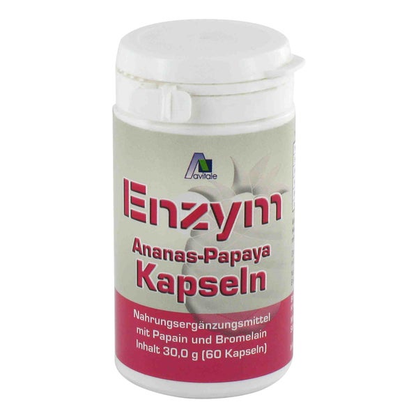 Avitale Enzym Ananas Papaya Kapseln 60 St