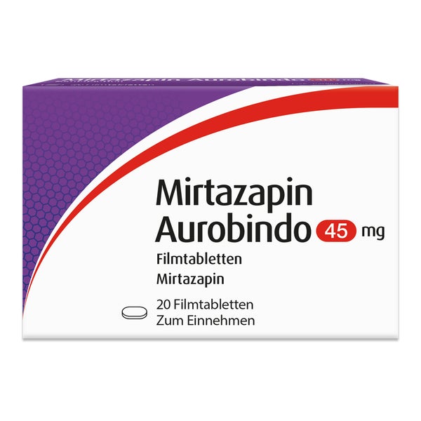 MIRTAZAPIN Aurobindo 45 mg Filmtabletten 20 St