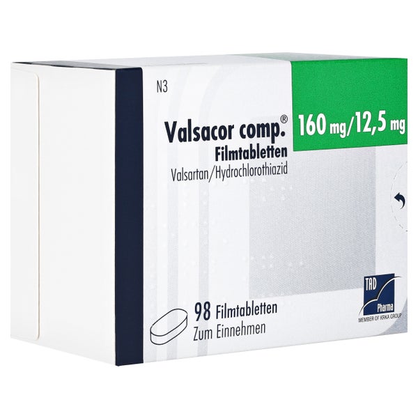 VALSACOR comp.160 mg/12,5 mg 98 St