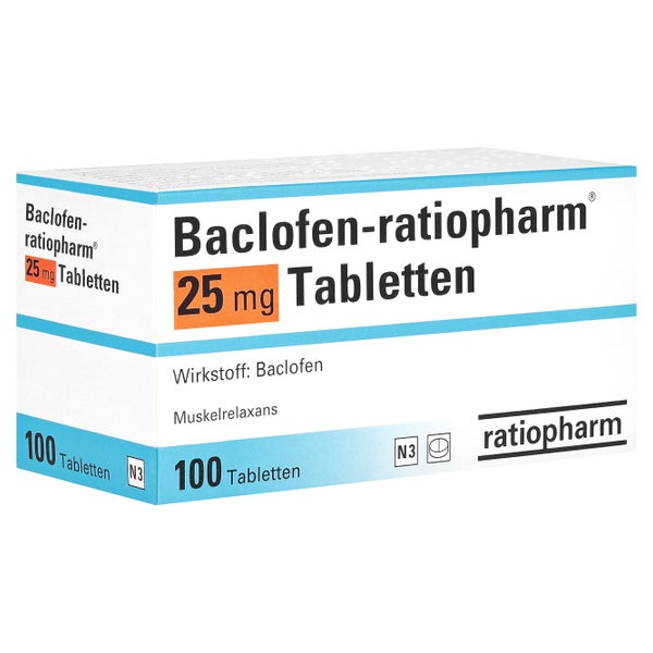 Baclofen-ratiopharm 25 mg Tabletten 100 St