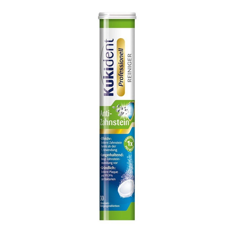 Kukident Professionell Anti-Zahnstein Gebissreiniger Tabs