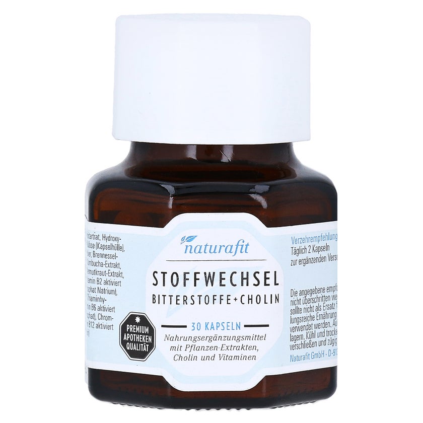 Naturafit Stoffwechsel Bitterstoffe+chol 30 St