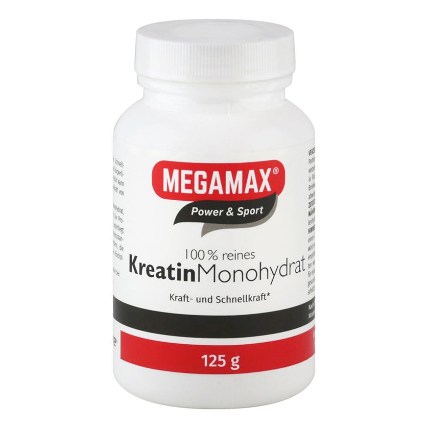 MEGAMAX Kreatin 100 % rein, vegan 125 g