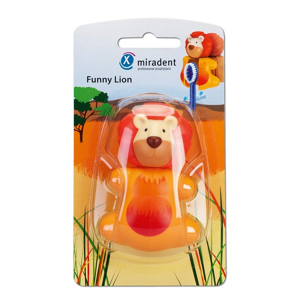 Miradent Kinderzahnbürstenhalter Funny Löwe 1 St