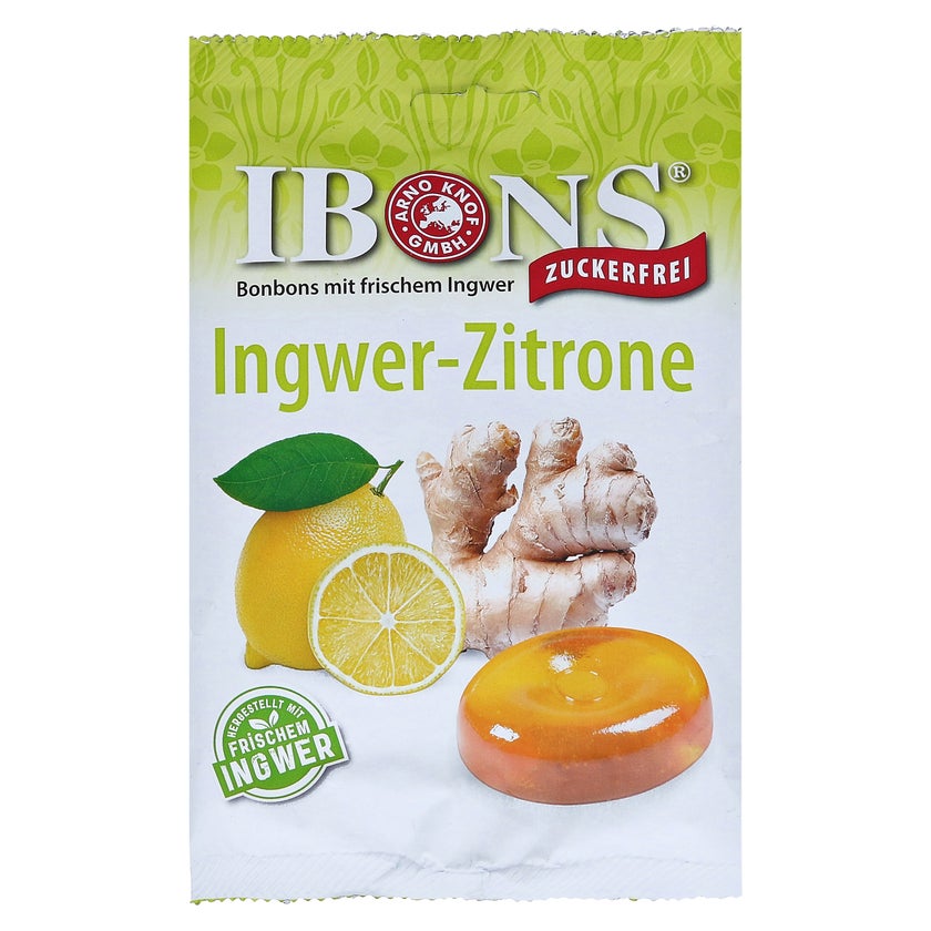 Ibons Ingwer Zitrone o.Zucker Tüte Lutsc 75 g