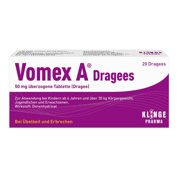 Vomex A Dragees 20 St