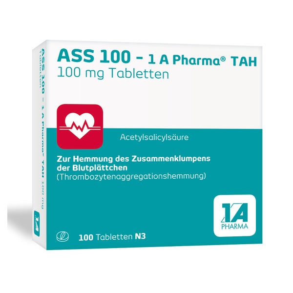 ASS 100-1 A Pharma TAH Tabletten 100 St