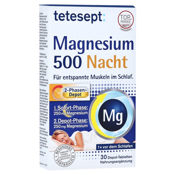 Tetesept Magnesium 500 Nacht Tabletten 30 St