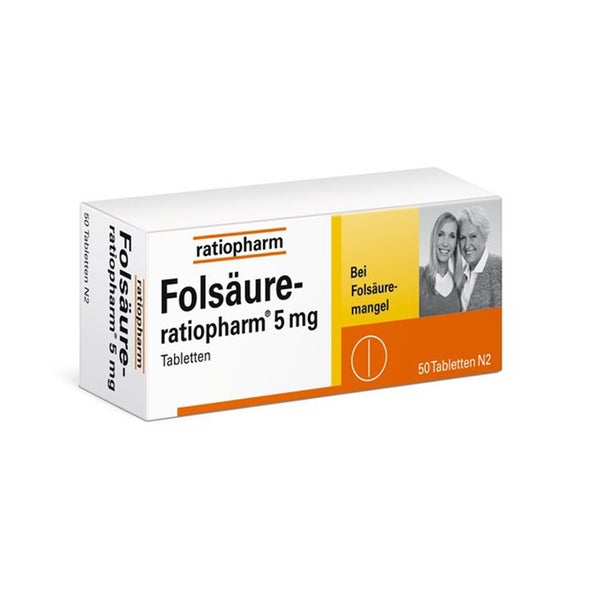 Folsäure Ratiopharm 5 mg Tabletten 50 St