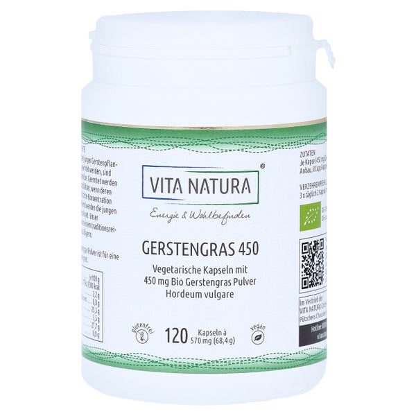 BIO Gerstengras 450 mg Vegi-Kapseln 120 St