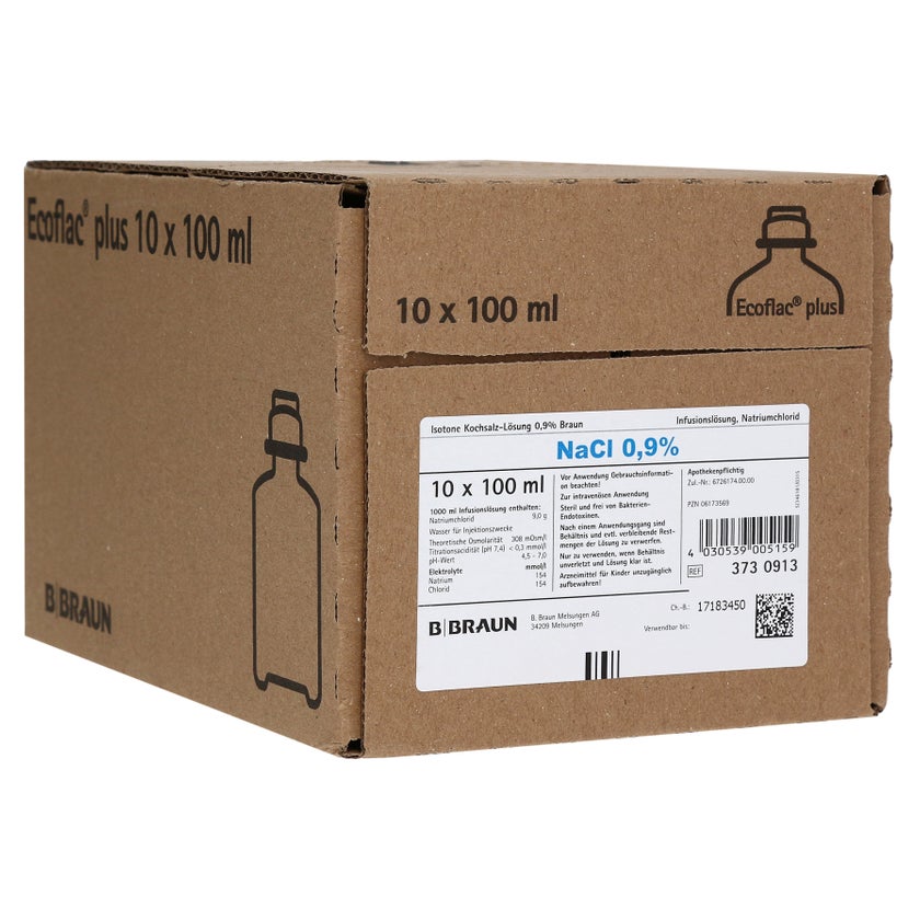 Kochsalzlösung 0,9% Miniflac 10X100 ml