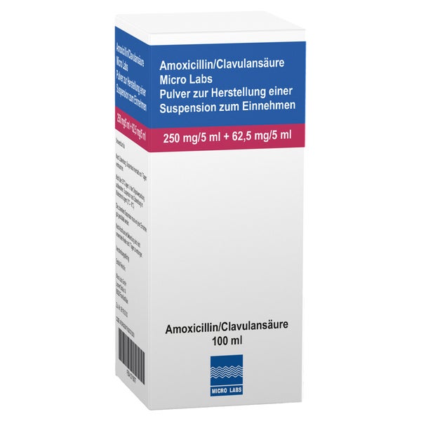AMOXICILLIN/Clavulansäure Micro La.250/62,5mg/5ml 100 ml