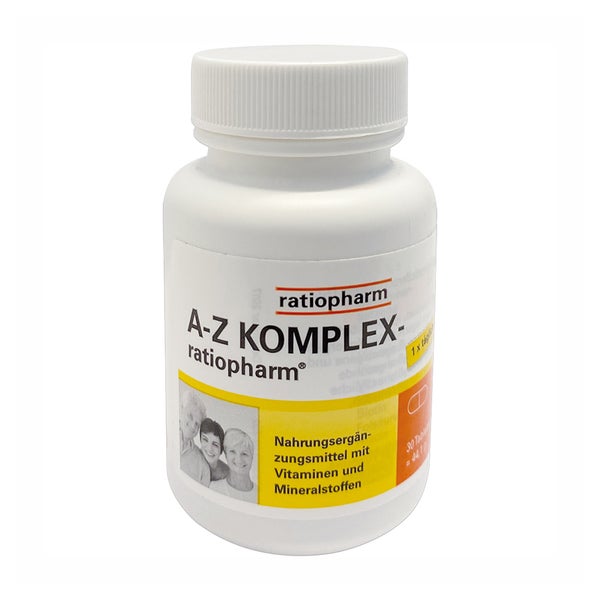 A-Z Komplex ratiopharm - mit 23 Vitaminen & Mineralstoffen 100 St