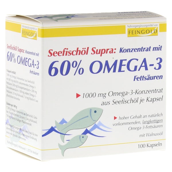 Seefischöl Supra M.60% Omega-3-Fetts.Wei 100 St
