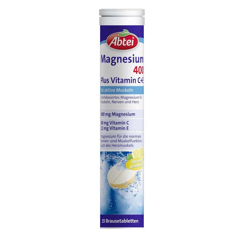 Abtei Magnesium 400 Plus Vitamin C + E 15 St