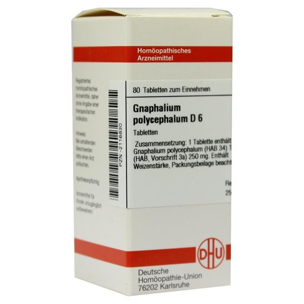 Gnaphalium Polycephalum D 6 Tabletten 80 St