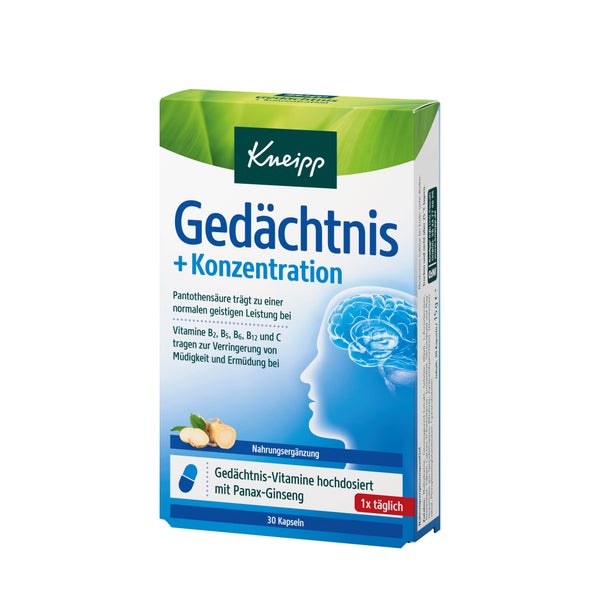 Kneipp Gedächtnis und Konzentration 30 St