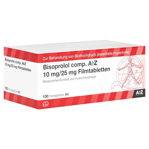 BISOPROLOL comp. AbZ 10/25 mg Filmtabletten 100 St