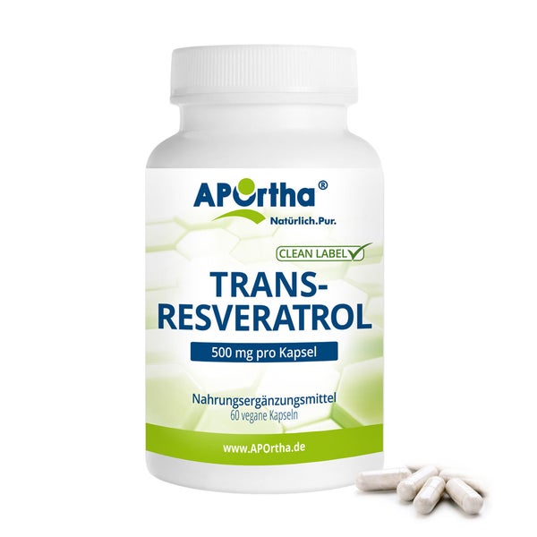 APOrtha® trans-Resveratrol - 500 mg - vegane Kapseln 60 St