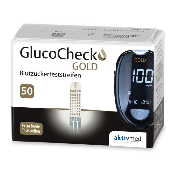 GlucoCheck GOLD Blutzuckerteststreifen 50 St
