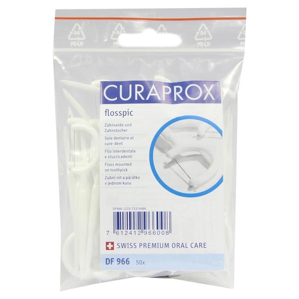 Curaprox Flosspic 966 Zahnseide+Plastikz 50 St