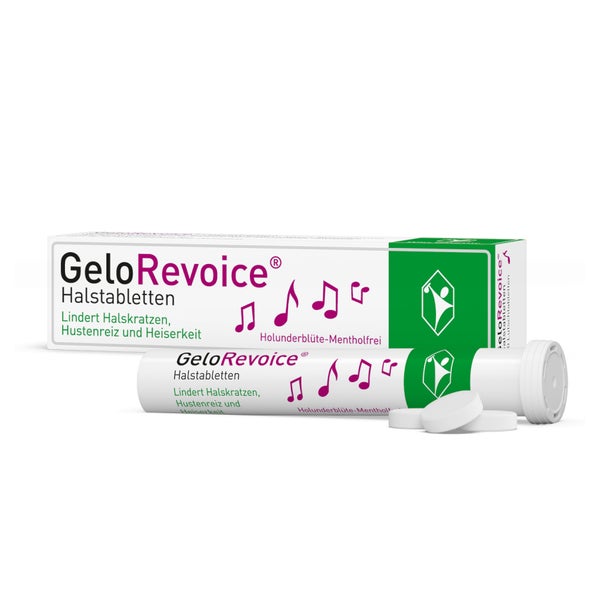 GeloRevoice Halstabletten Holunderblüte-Mentholfrei 20 St