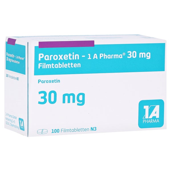 Paroxetin-1a Pharma 30 mg Filmtabletten 100 St