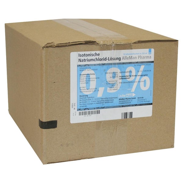 Kochsalzlösung 0,9% Plastikflasche 10X250 ml