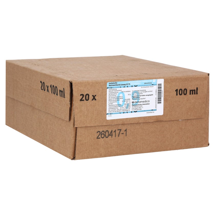 Isotonische NaCl 0,9% DELTAM.Injektion G 20X100 ml