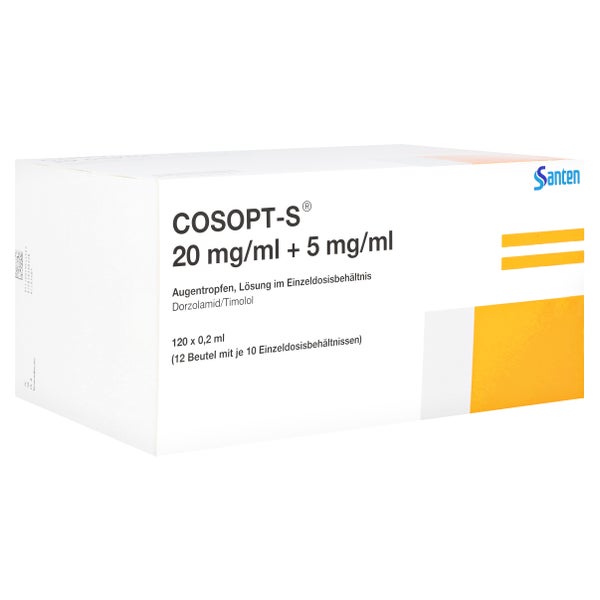 COSOPT-S 20 mg/ml+5 mg/ml Augentr.i.Einzeldosisbe. 120X0,2 ml
