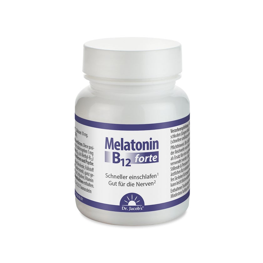 Dr.Jacob's Melatonin B12 forte Lutschtablette 3 mg vegan 90 St